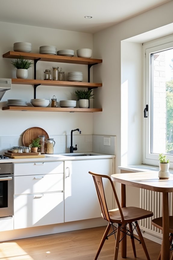 open shelving for style