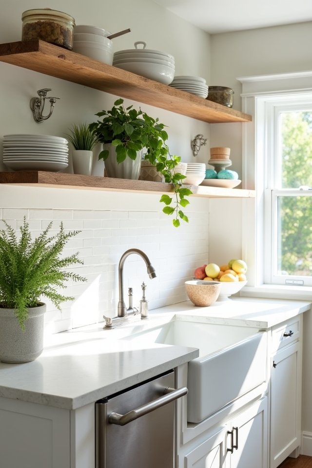 open shelving kitchen bliss