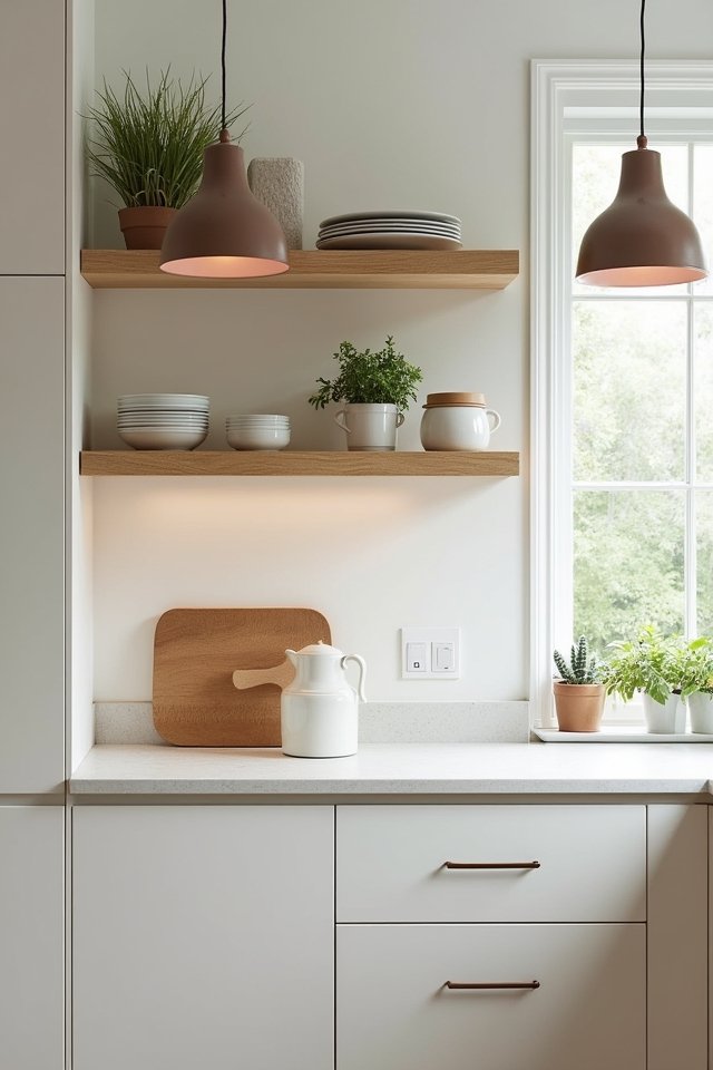 open shelving kitchen transformation