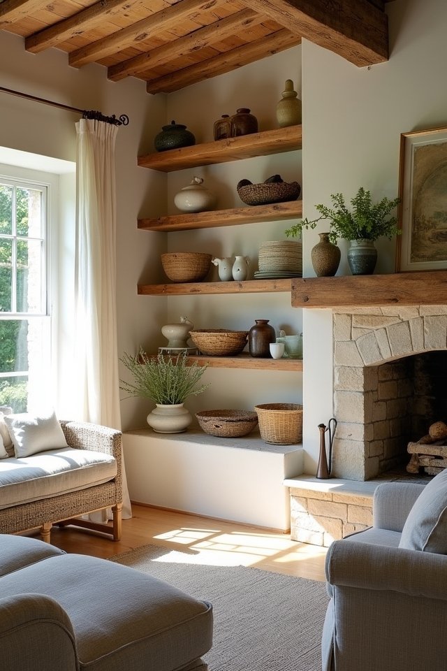 open shelving personal gallery