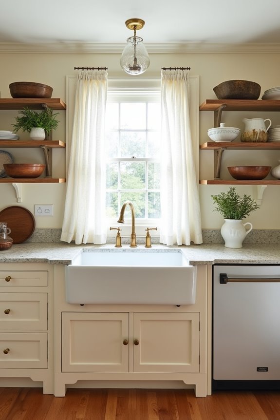 open shelving showcases creativity