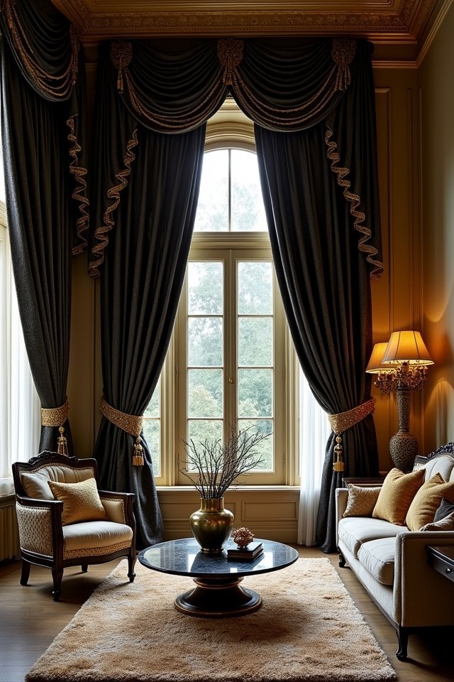 opulent drapery elevates elegance