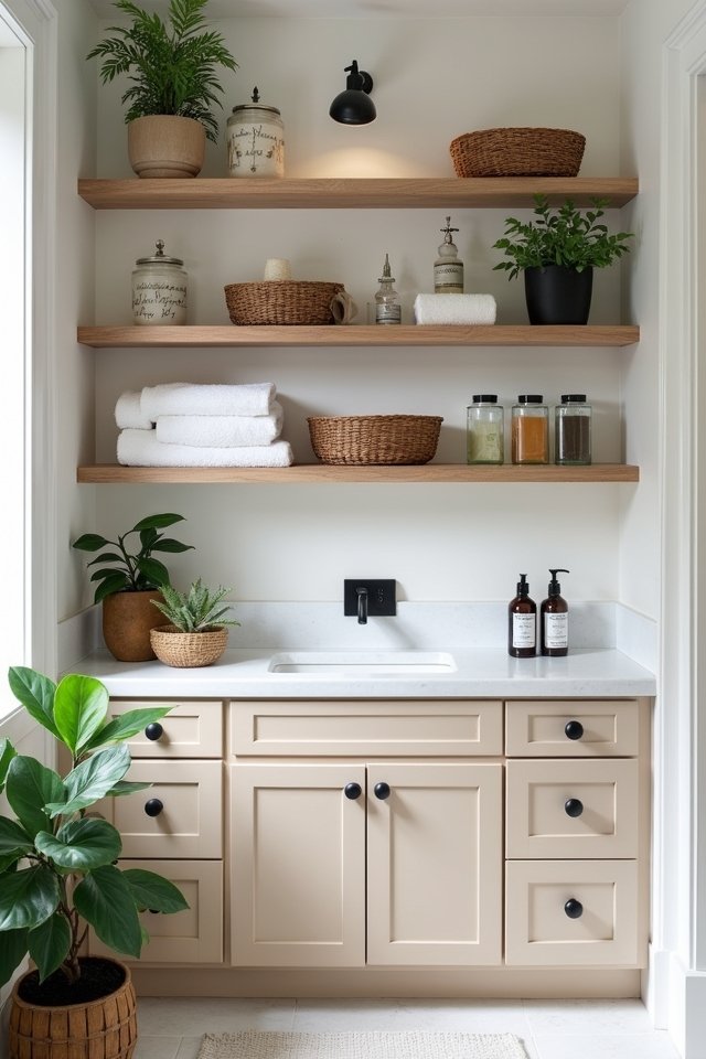 organize bathroom storage solutions