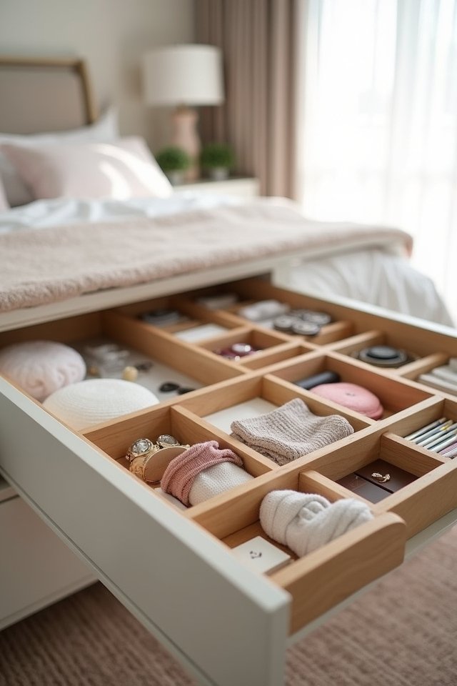 organized drawers with dividers