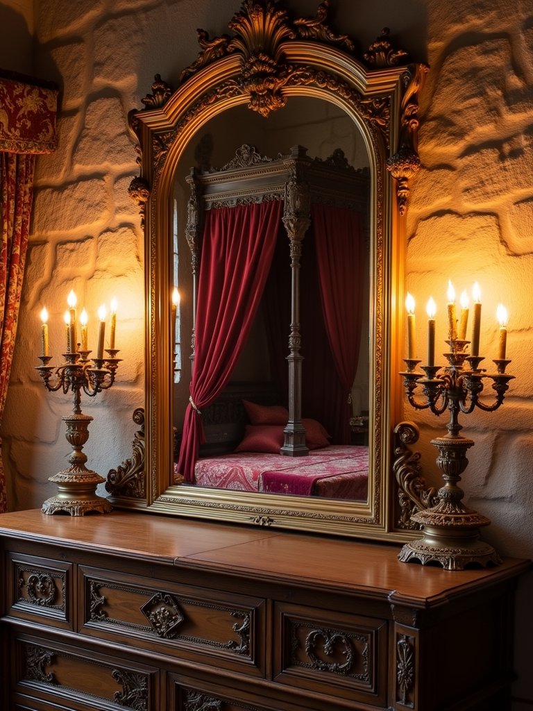 ornate gold framed mirrors