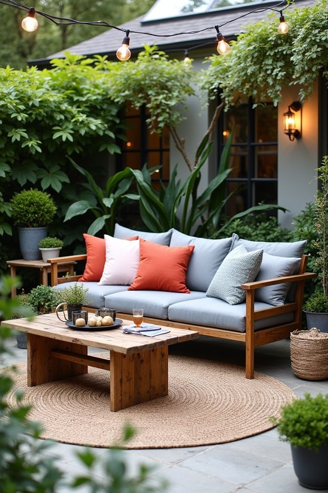 outdoor grey couch oasis