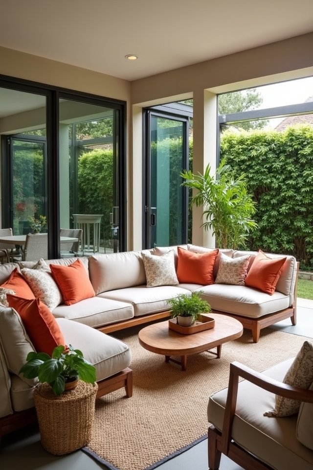 outdoor inspired sectional comfort