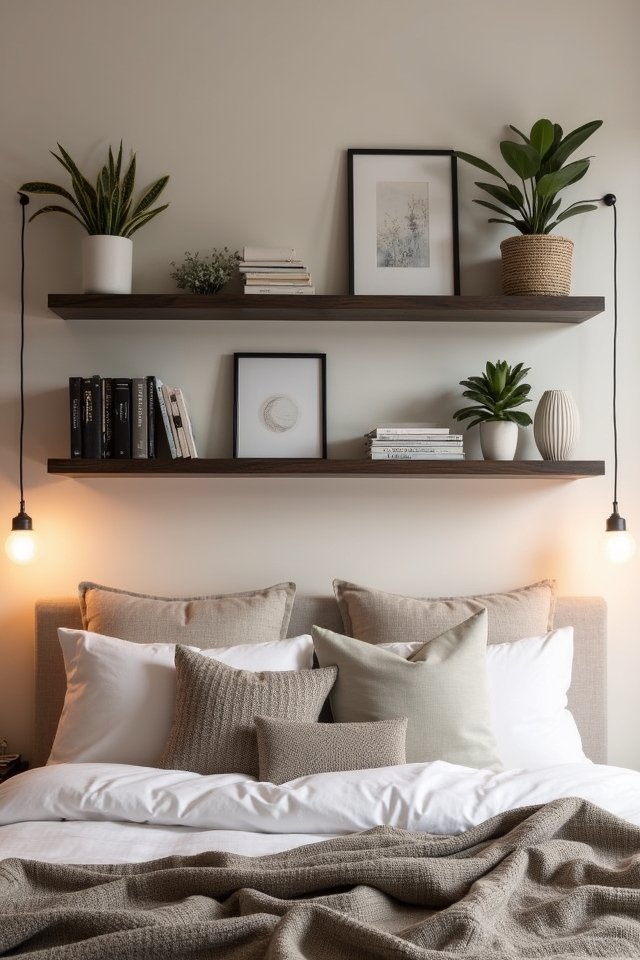 over the bed shelving benefits