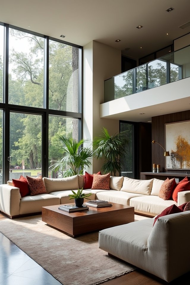 oversized furniture enhances comfort