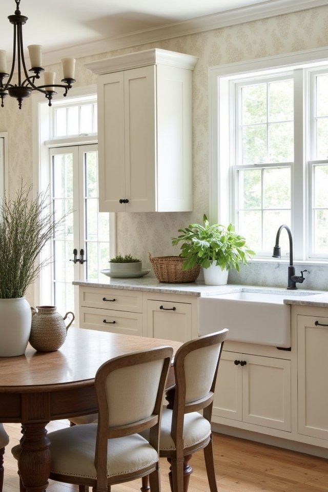 pale ivory elegant kitchen