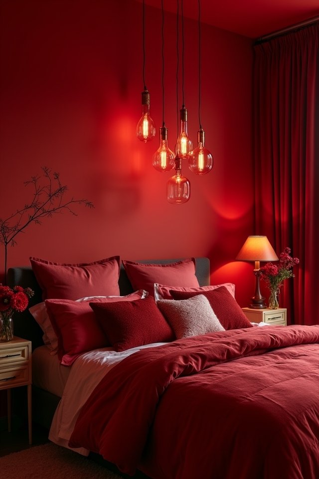 passionate red lighting ideas