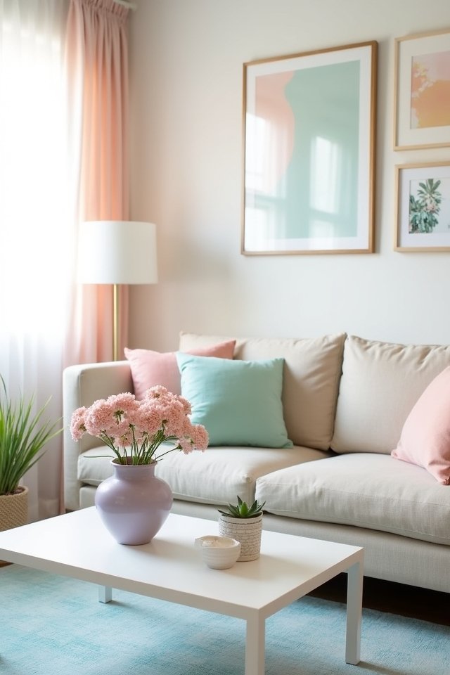 pastel accessories transform spaces