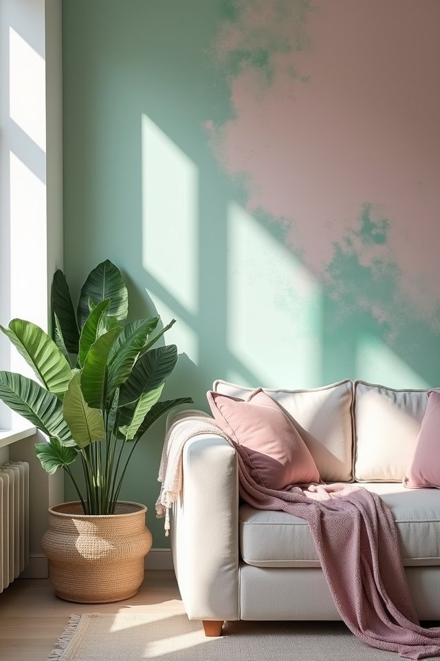 pastel hues create serenity