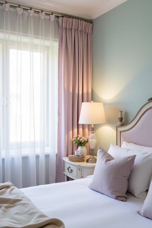 pastel shades create tranquility