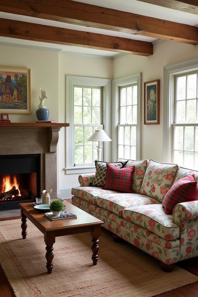 pattern mixing for cozy retreat