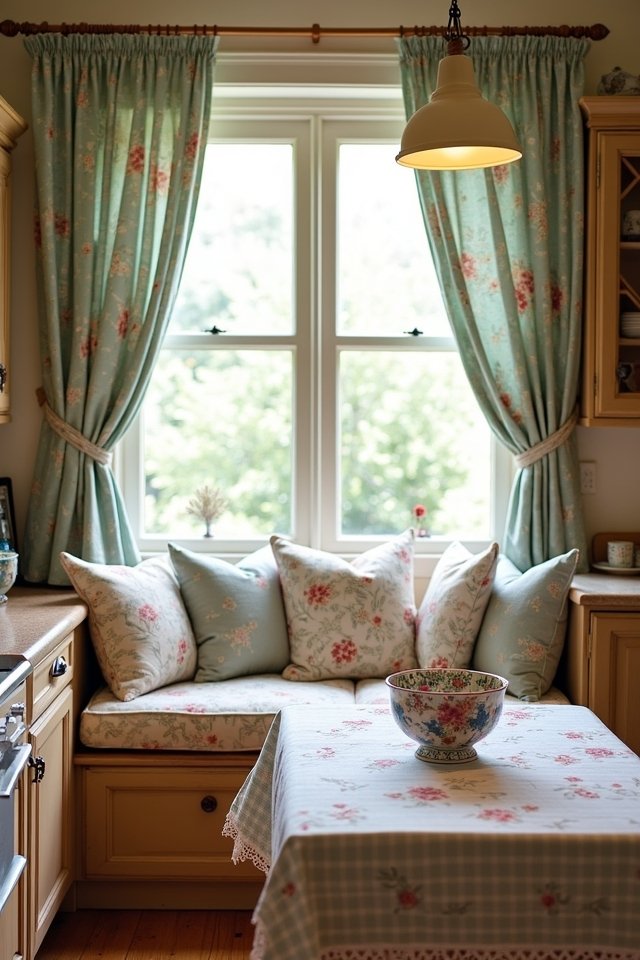 patterned fabrics enhance kitchens