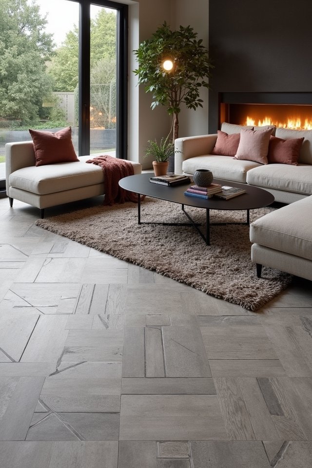 patterned grey tile designs