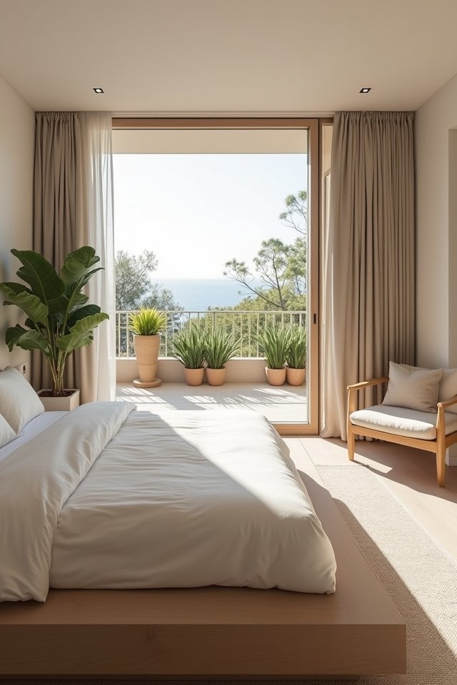 peaceful minimalist bedroom oasis