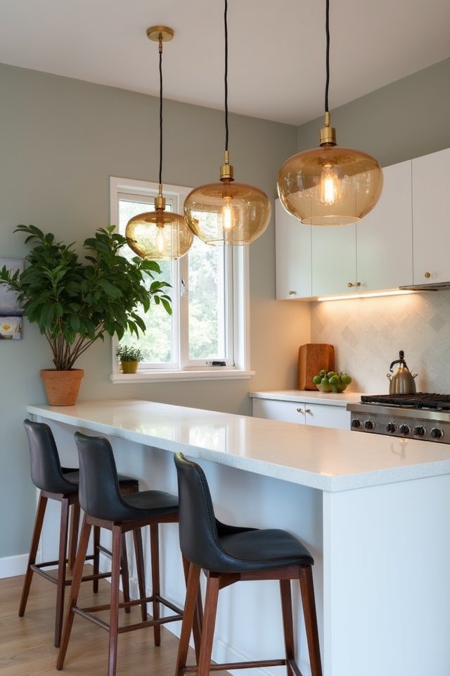 pendant lights enhance ambiance