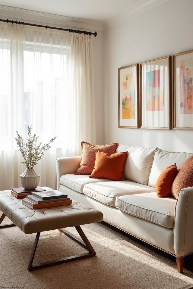 personalize your cream sofa