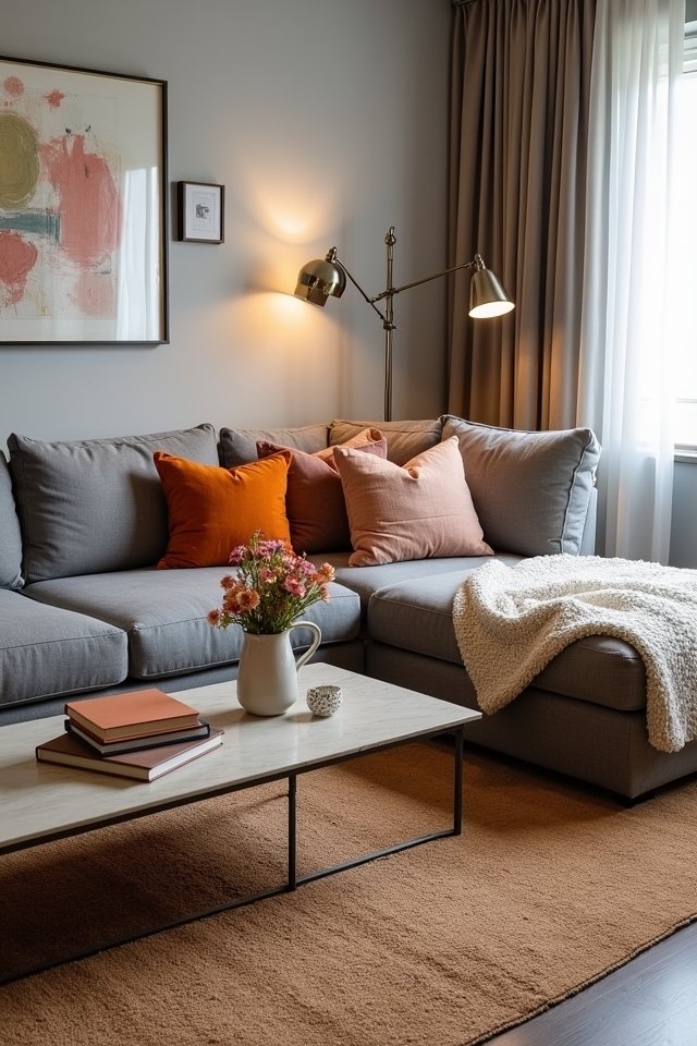personalize your grey sectional