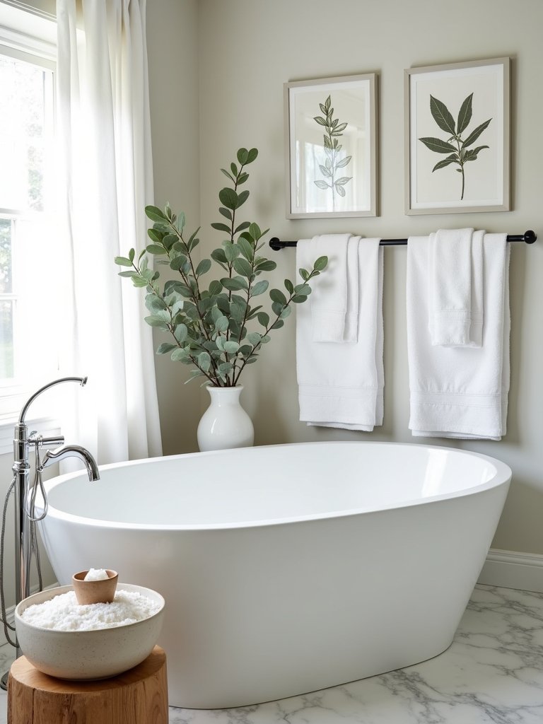 personalized bathroom artwork accents