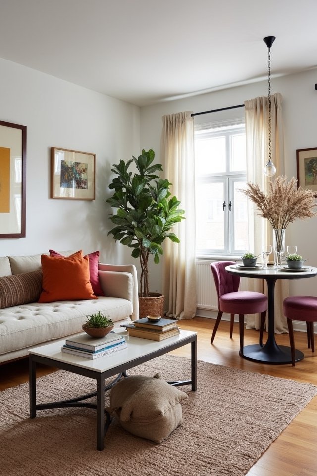 personalized living dining space