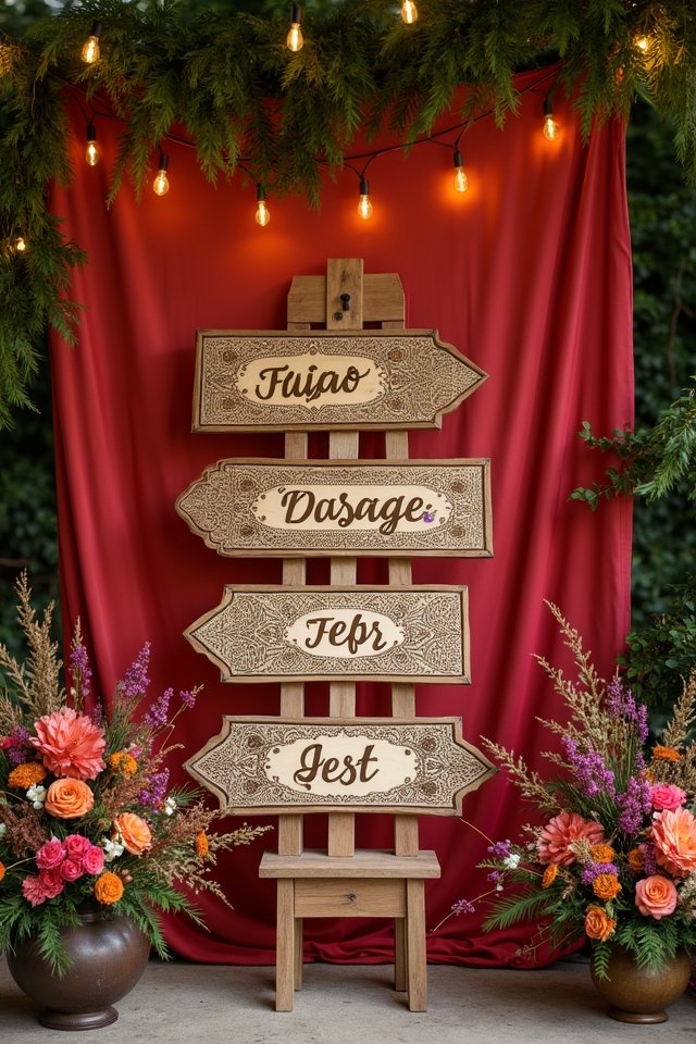 personalized mehendi celebration signage