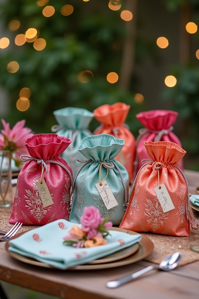 personalized mehendi favor bags