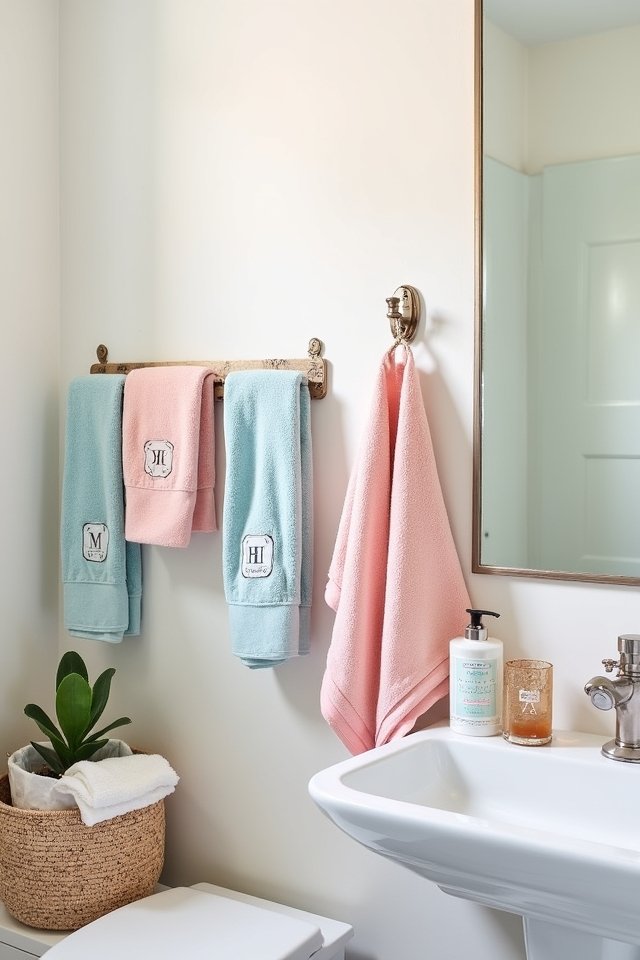 personalized towel sets ideas