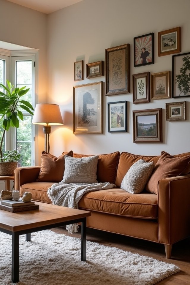 personalized vibrant gallery wall