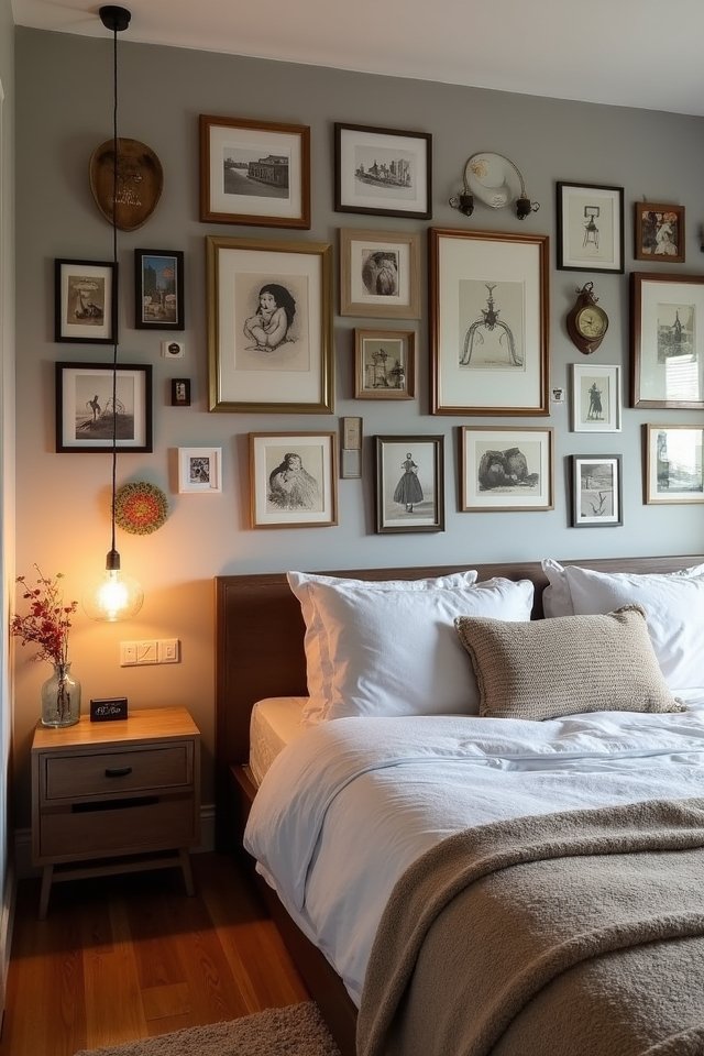 personalized vibrant gallery wall