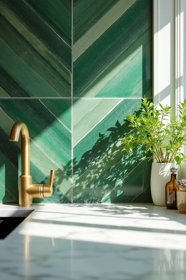 personalized vibrant kitchen tiles