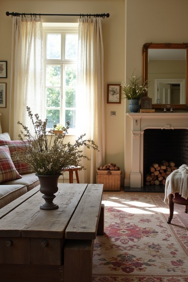 plaid and floral combination