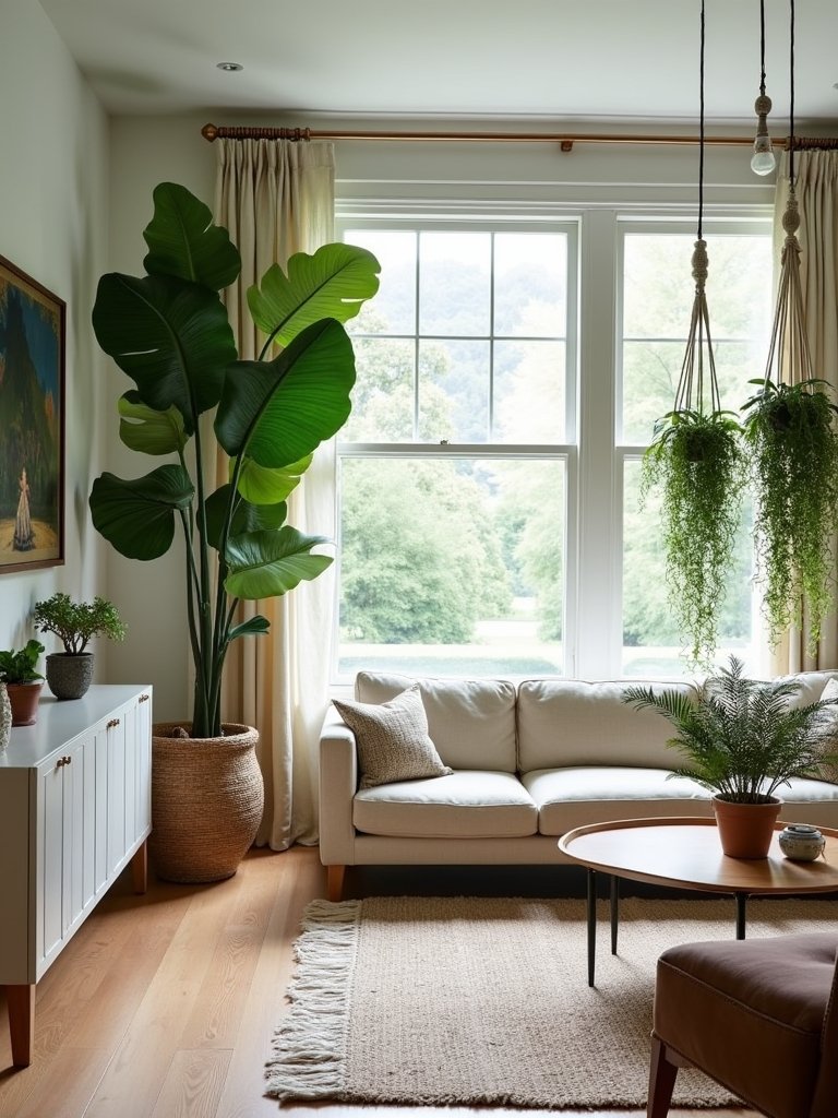 plants define living spaces