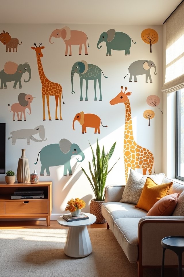 playful animal print decor