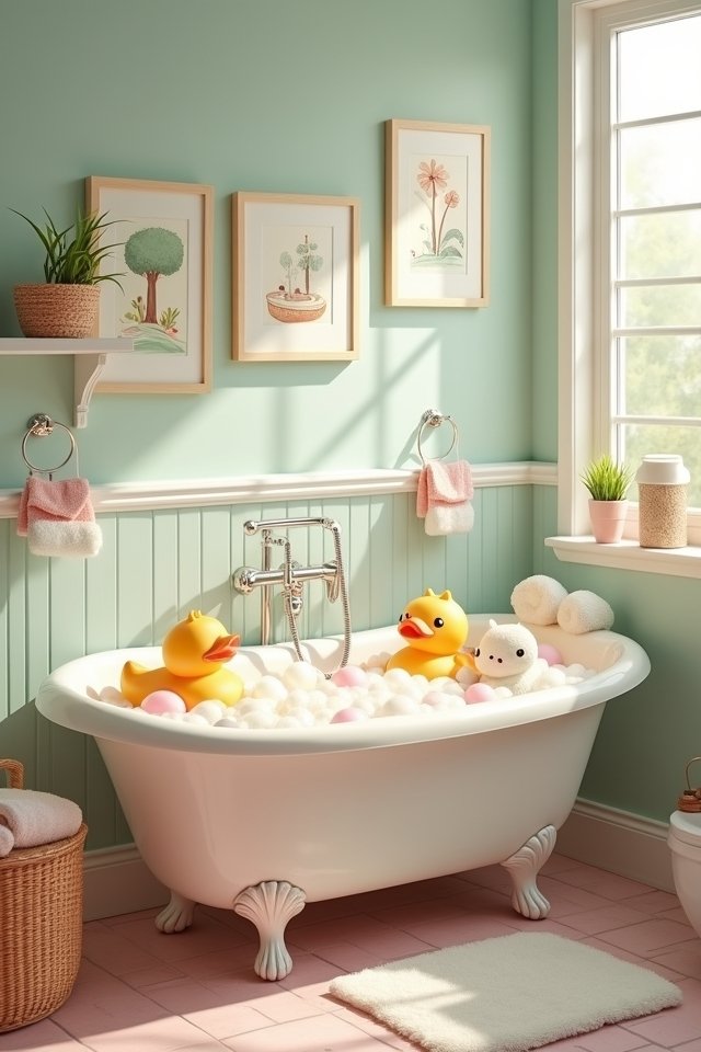 playful bubble bath adventure