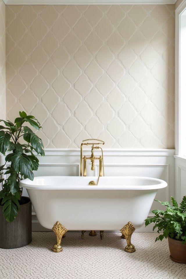 playful elegance in bathrooms