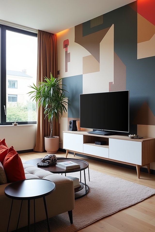 playful geometric wallpaper designs