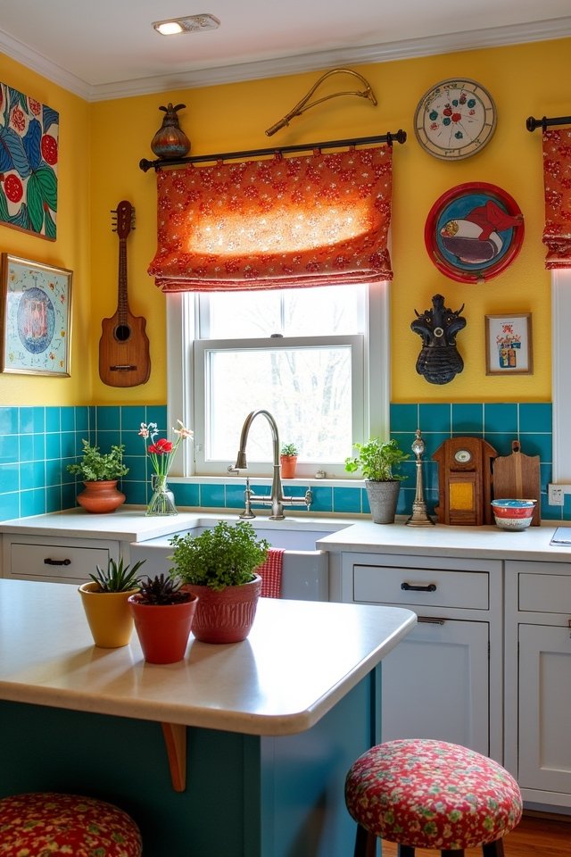 playful kitchen wall decor
