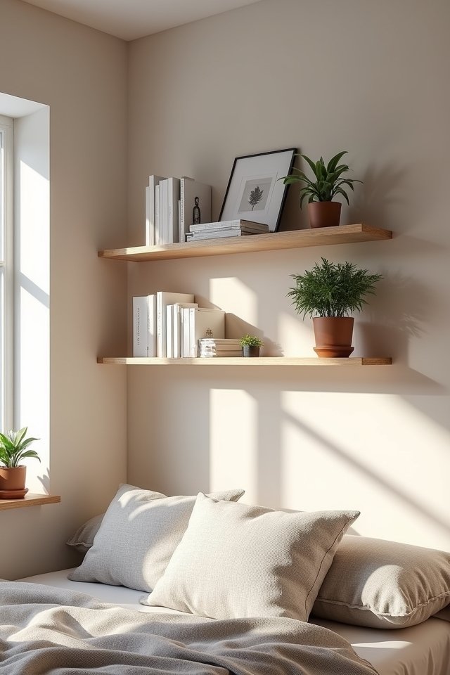 playful off center shelf designs