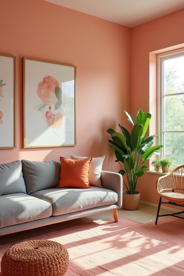 playful peach accent warmth