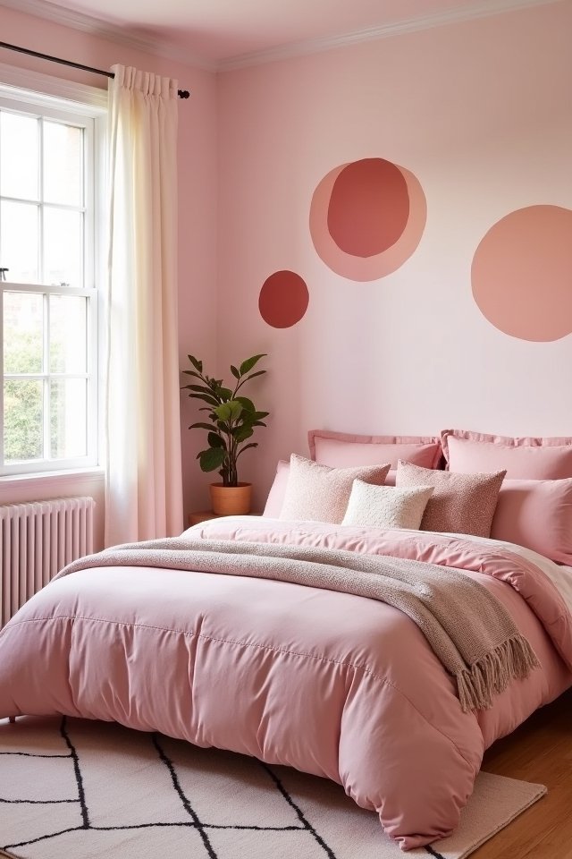 playful pink geometric patterns