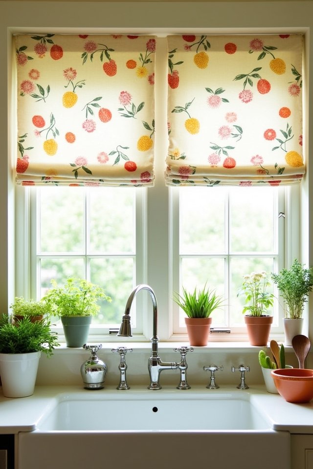 playful printed kitchen fabrics
