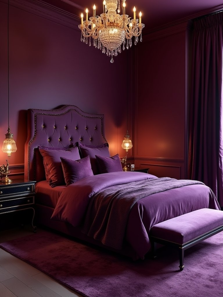 plum shades create luxury