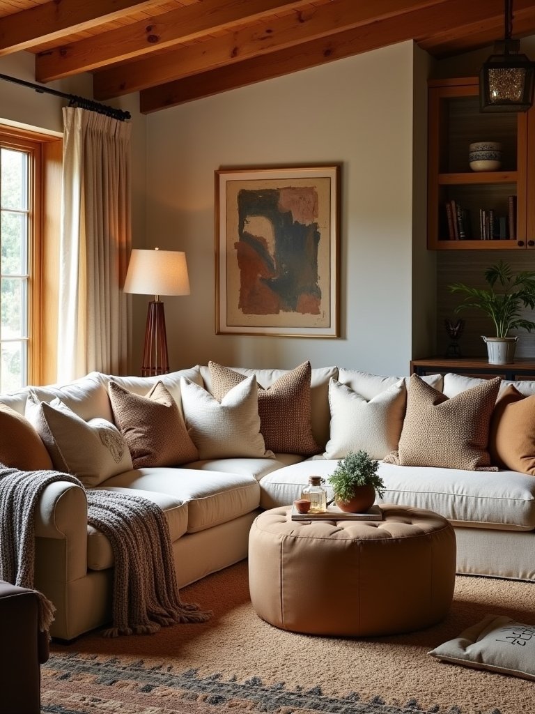 plush inviting cozy furniture