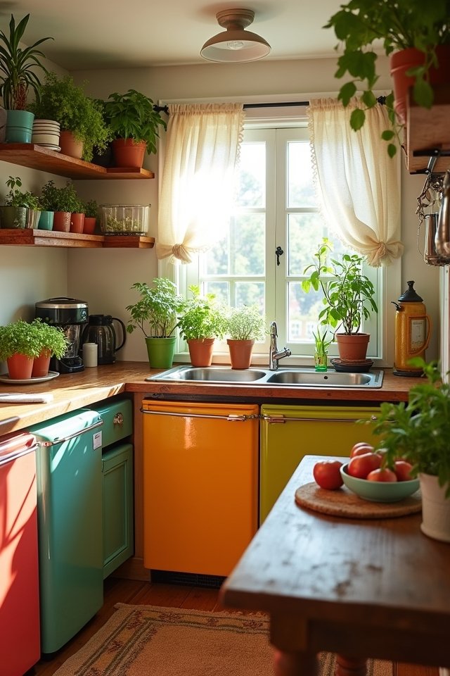 potted herbs enhance kitchens