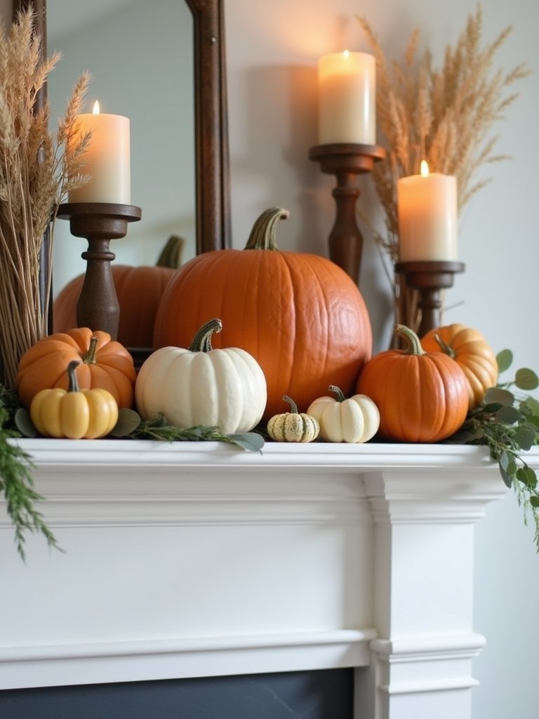 pumpkin display for autumn
