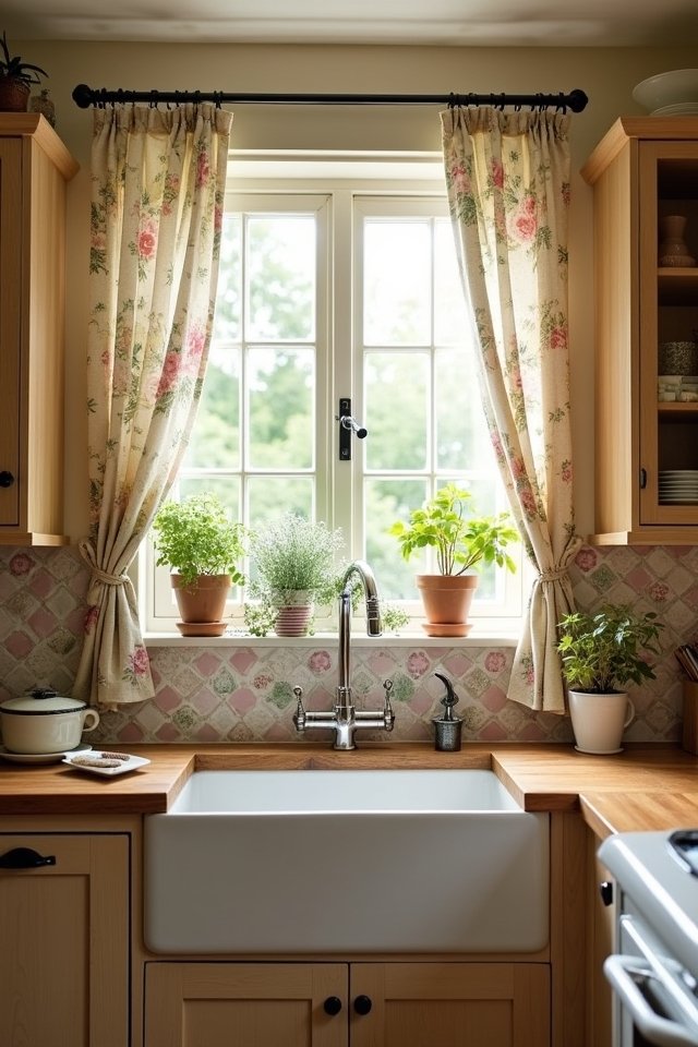 quaint whimsical kitchen backsplashes