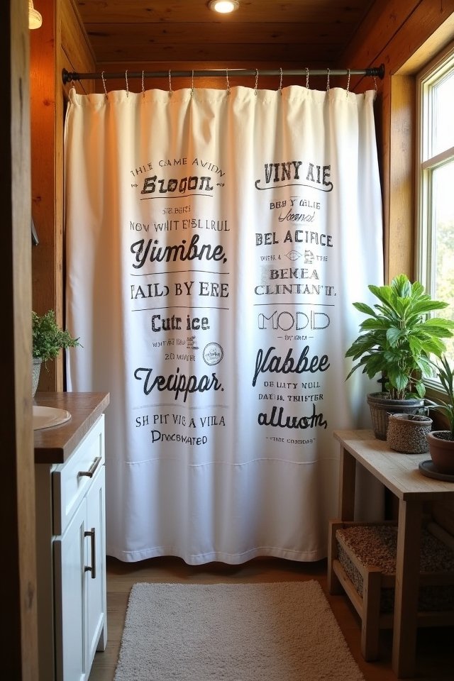 quirky rustic bathroom prints